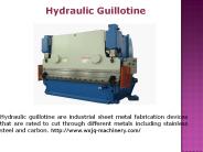 Hydraulic Press Brake