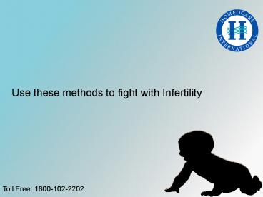 Homeopathy treatment for Infertility