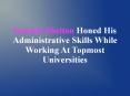 Randall shelton honed his administrative skills while working at topmost universities PowerPoint PPT Presentation