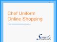 Chef Uniform Online Shopping