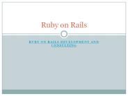 Ruby on Rails