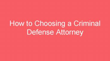 Santa Ana criminal defense lawyer