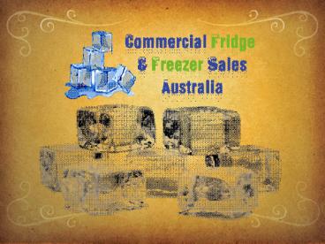 Commercial Fridge & Freezer Salles