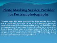 Photo Masking Service Provider for Portrait photography