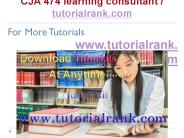 CJA 474 Course Experience Tradition / tutorialrank.com