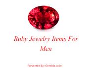 Ruby Jewelry Items For Men