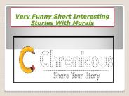 Funny Short Interesting Stories With Morals