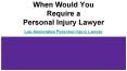 When Would You Require a Personal Injury Lawyer PowerPoint PPT Presentation