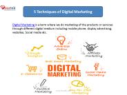 5 Techniques of Digital Marketing