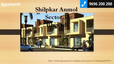 Shilpkar Anmol in Sector 33, Bhiwadi - BuyProperty