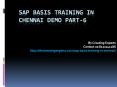 SAP BASIS Training in Chennai Demo Part-6 PowerPoint PPT Presentation