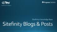 Sitefinity Blogs and Posts