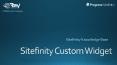 Sitefinity Custom Widgets PowerPoint PPT Presentation