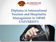 Diploma in International Tourism and Hospitality Management in ABMS UNIVERSITY