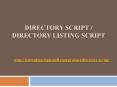 Directory Script / Directory Listing Script PowerPoint PPT Presentation