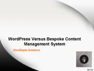 WordPress Versus Bespoke Content Management System