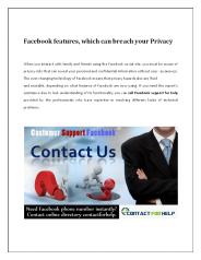 Facebook features that can breach your Privacy