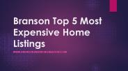 Branson top 5 most expensive home listings