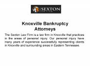 Knoxville Bankruptcy Attorneys