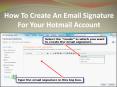 How To Create An Email Signature For Your Hotmail Account PowerPoint PPT Presentation