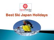 Japan Ski Resorts
