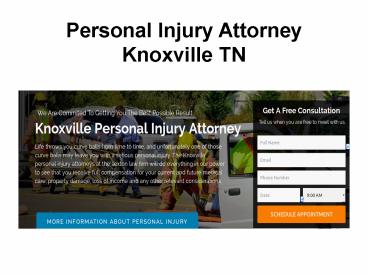 Personal Injury Attorney Knoxville TN