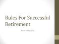 How to Retire Happily and Successfully ? PowerPoint PPT Presentation