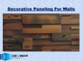 Decorative Paneling For Walls PowerPoint PPT Presentation