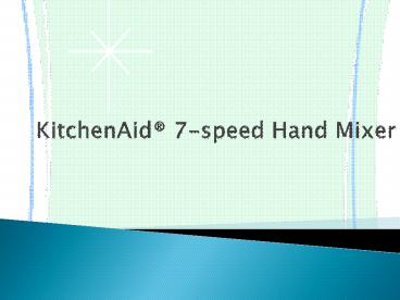 KitchenAid 7-speed Hand Mixer