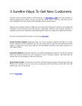 3 Surefire Ways To Get New Customers PowerPoint PPT Presentation
