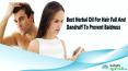 Best Herbal Oil For Hair Fall And Dandruff To Prevent Baldness