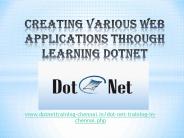 Dotnet training academy in chennai