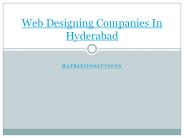 top web designing companies in hyderabad
