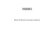 Best 8 Demi Lovato tattoo