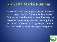 Kalyan Matka Tips Tricks