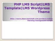 PHP LMS Script|LMS Template|LMS Wordpress Theme