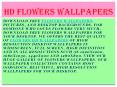 Flowers Wallpapers | Flowers HD Wallpapers (1) PowerPoint PPT Presentation