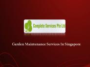 Garden maintenance services