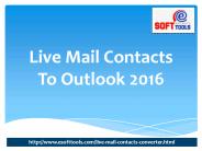 live mail contacts to outlook 2016