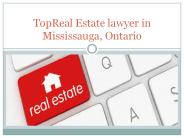 Real Estate lawyer in Mississauga
