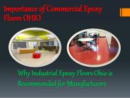 Importance of Commercial Epoxy Floors OHIO