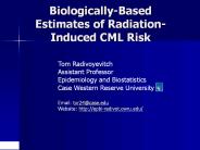 Biologically-Based Estimates of Radiation-Induced CML Risk