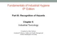 Fundamentals of Industrial Hygiene 6th Edition