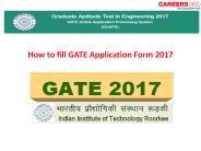 How to fill GATE 2017 Application Form