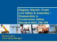 Rigging, Signals, Power Line Safety PowerPoint PPT Presentation