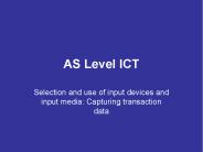 AS Level ICT