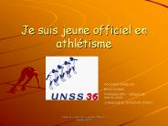 Je suis jeune officiel en athl