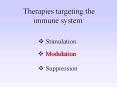 Therapies targeting the immune system: PowerPoint PPT Presentation
