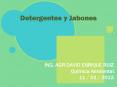 Detergentes y Jabones PowerPoint PPT Presentation