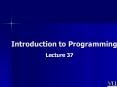 Introduction to Programming PowerPoint PPT Presentation